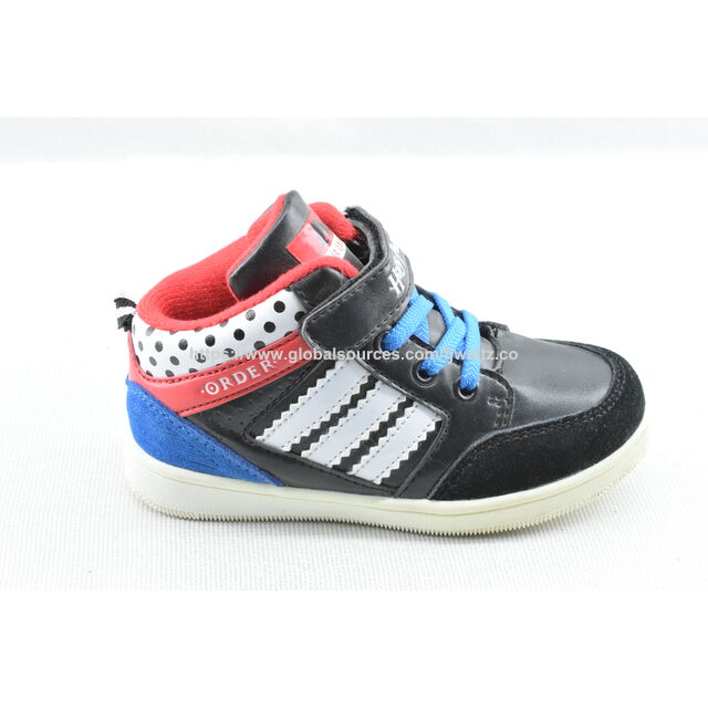 Toddler Synthetic Leather Casual Hightop Sneaker Shoe,Built to keep tiny toes safe and sound and extra comfortable, lace-up design