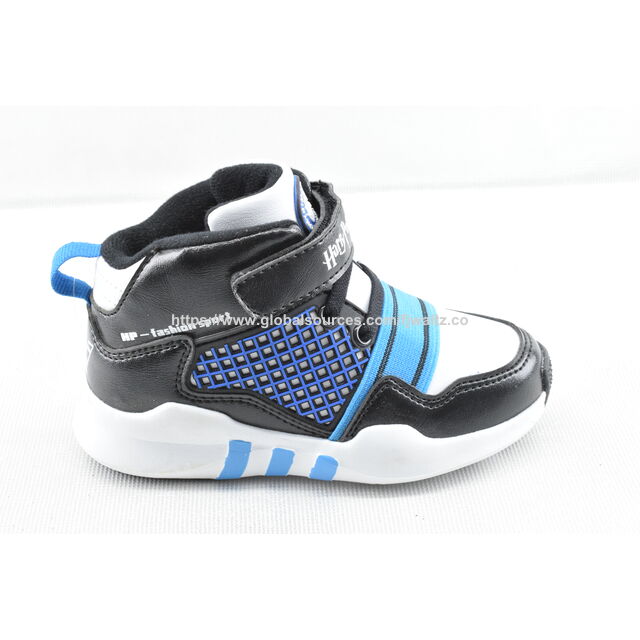 Toddler Synthetic Leather Casual Hightop Sneaker Shoe,Built to keep tiny toes safe and sound and extra comfortable, lace-up design
