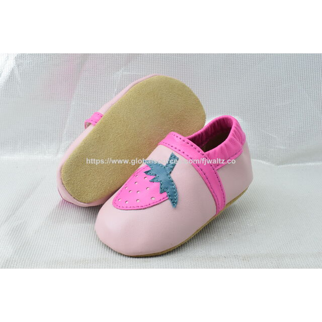Wholesale Spring Autumn Soft Cow Leather Sofe Sole Prewalker Boy Moccasins Girls Baby Shoes