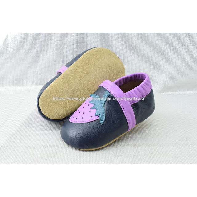 Wholesale Spring Autumn Soft Cow Leather Sofe Sole Prewalker Boy Moccasins Girls Baby Shoes