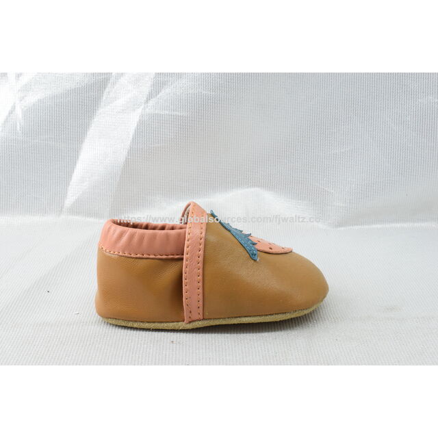Wholesale Spring Autumn Soft Cow Leather Sofe Sole Prewalker Boy Moccasins Girls Baby Shoes
