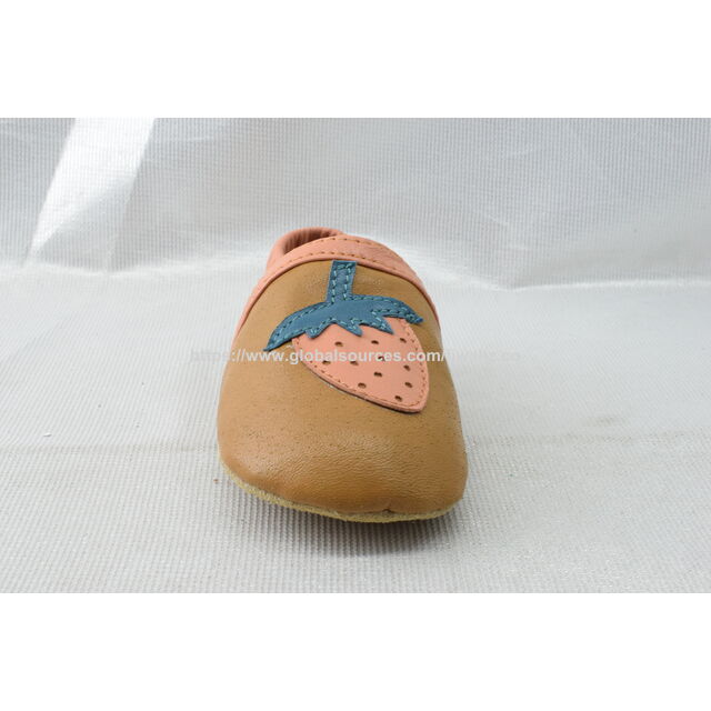 Wholesale Spring Autumn Soft Cow Leather Sofe Sole Prewalker Boy Moccasins Girls Baby Shoes