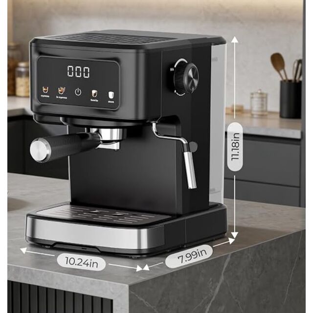 Professional Espresso Coffee And Cappuccino Machine with Big Water Tank.