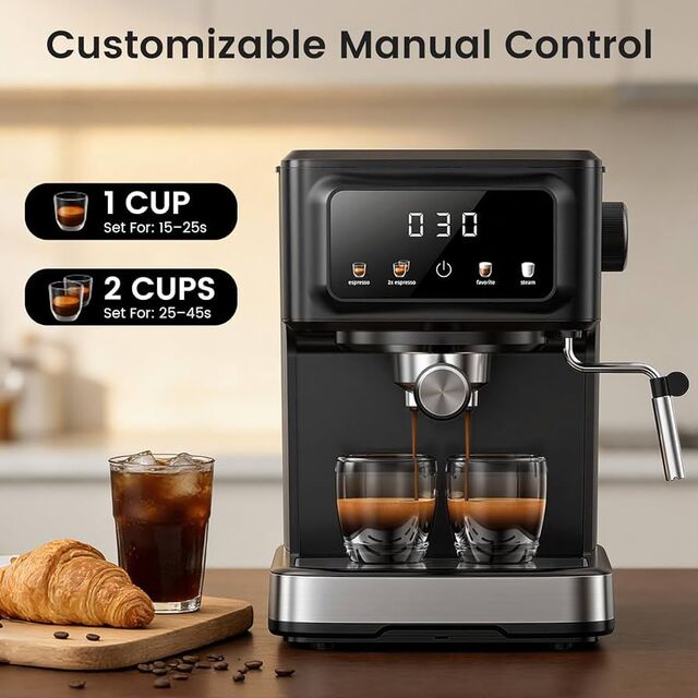 Buy Easy Clean Espresso Coffee And Cappuccino Machine with Big Water Tank.