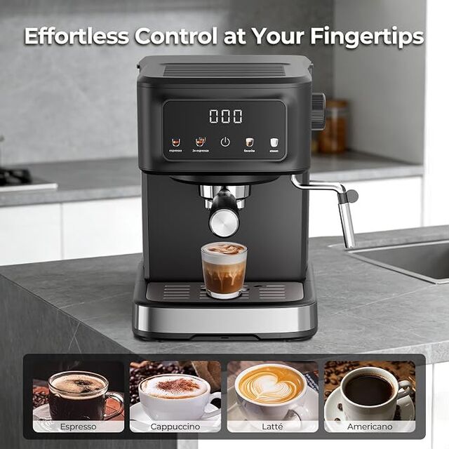 Buy Easy Clean Espresso Coffee And Cappuccino Machine with Big Water Tank.