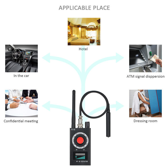 Anti Spy Camera Detector K19 RF Signal Wireless GPS Tracker metal detector circuit diagram
