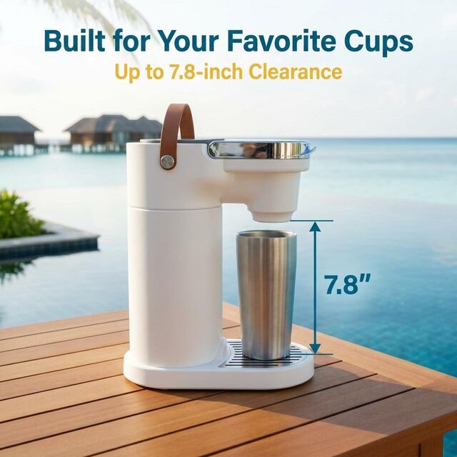 COKAFEGO CF01 All In One Outdoor Coffee Station Wireless Rechargeable Coffee Brewer with Insulated Water Reservoir