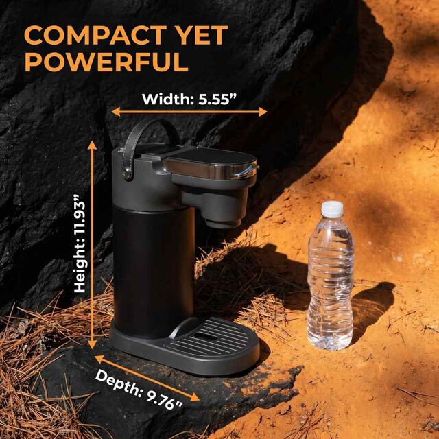 COKAFEGO CF01 Lightweight Wireless Coffee Maker Battery Operated Coffee Brewer for Picnic Day Trip Backpacking Outdoor
