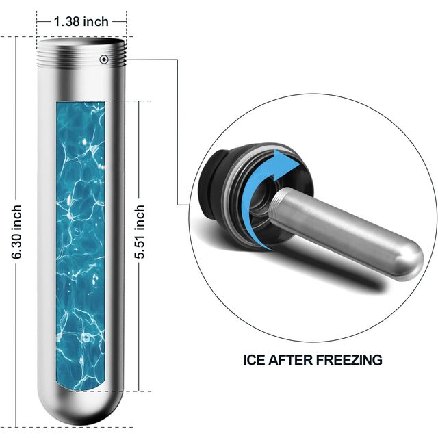 Zero Dilution Iced Drink Tumbler, Patented Instant Chiller Stainless Steel Cup, 30oz Double Wall Vacuum Insulated Cold Brew CUP