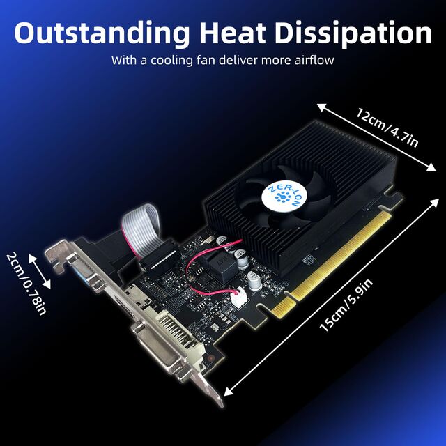 GTX 1050 Ti Gaming Graphics Card 4GB GDDR5 128Bit PCIe3.0 DP HDMI DVI for PC Gaming Office