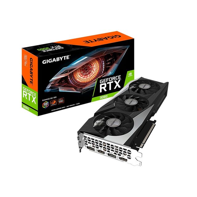RTX3060 Graphics Card 12GB GDDR6 192-bit 3 Fans, Desktop Gaming Video Card for Game Rendering Wholesale