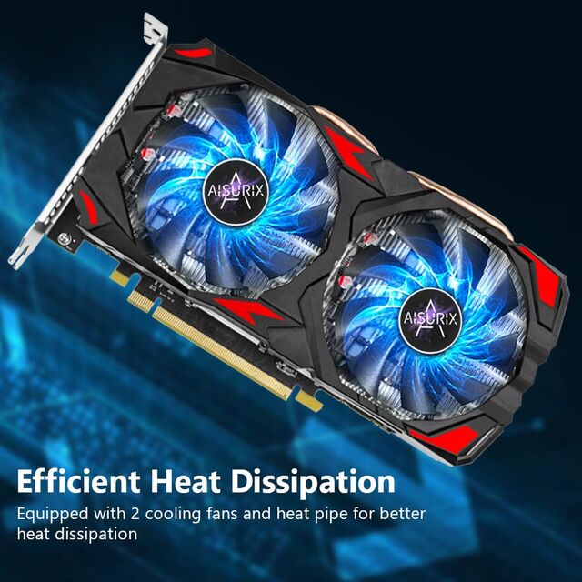 RX580 Graphics Card 8GB GDDR5 256-bit Dual Fans, Desktop 2K Gaming GPU for PC Integrator Wholesale