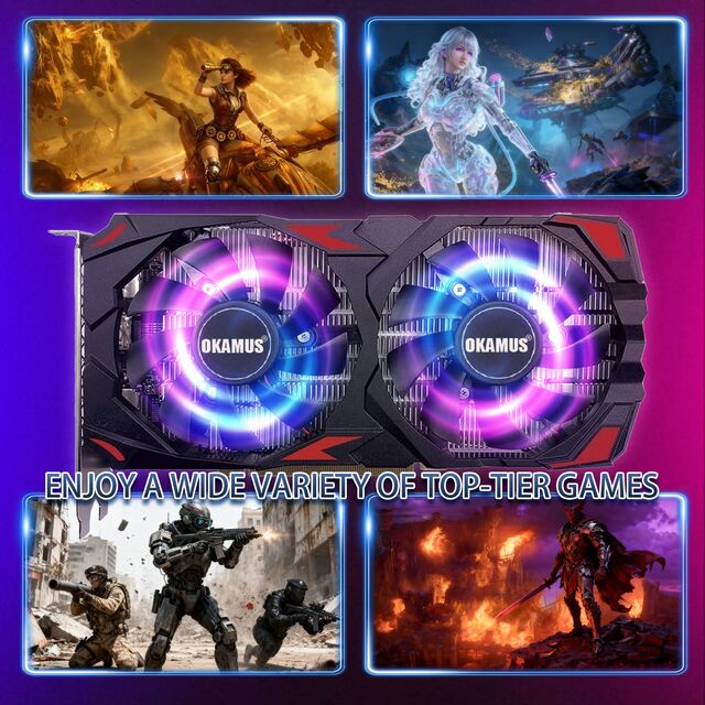 RX 590 Graphics Card 8GB GDDR5 2304SP 256bit Dual Fan, DPx2+HDMI Output PCIe3.0 Gaming GPU Bulk Wholesale