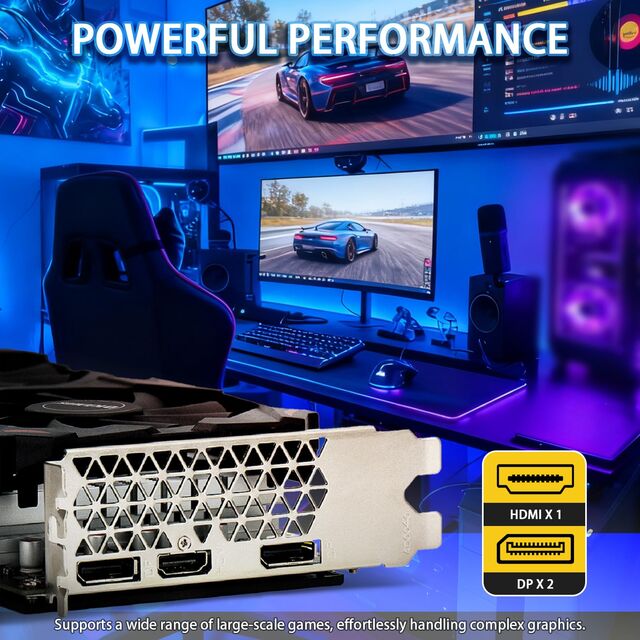 RX 590 Graphics Card 8GB GDDR5 2304SP 256bit Dual Fan, DPx2+HDMI Output PCIe3.0 Gaming GPU Bulk Wholesale