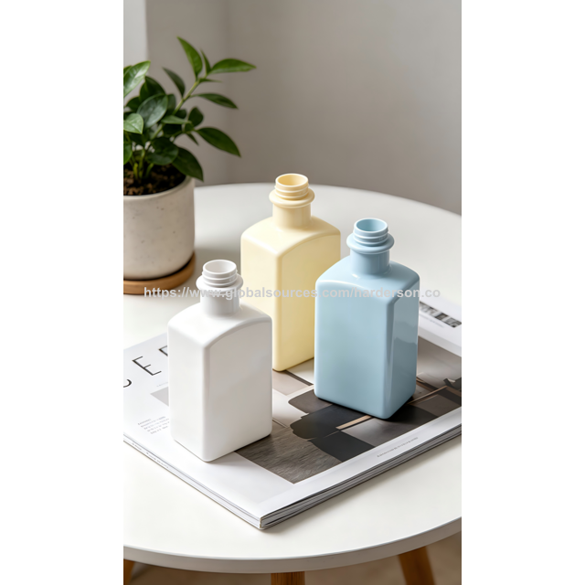 Wholesales Harderson 550ML Empty White Plastic Bottle for personal care products