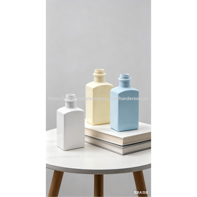 Wholesales Harderson 550ML Empty White Plastic Bottle for personal care products