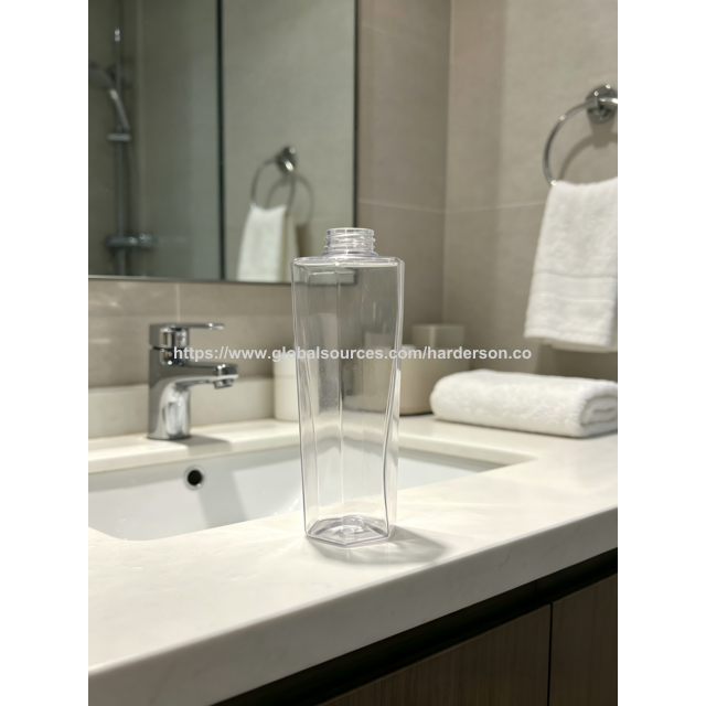 Wholesales Harderson 500ML Empty Transparent Plastic Bottle for personal care products