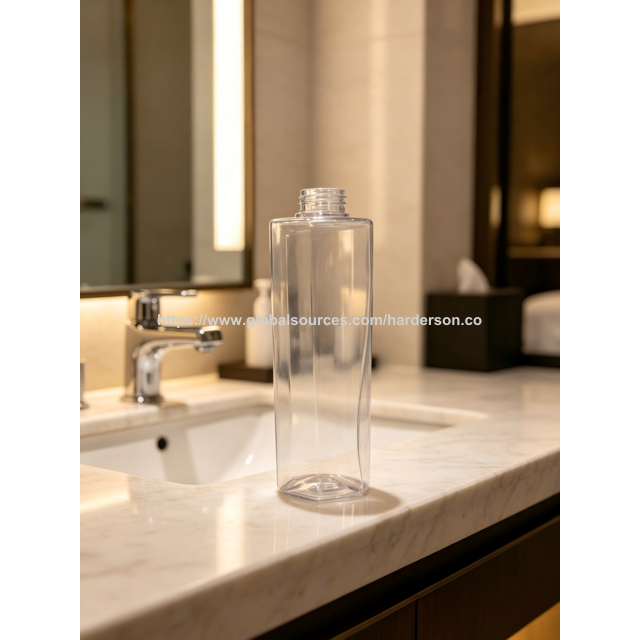 Wholesales Harderson 500ML Empty Transparent Plastic Bottle for personal care products