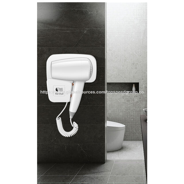 Wholesale Wall Mounted Hotel Hair Dryer Hotel Plastic Hair Dryer For Hotel Household High power hair dryer custom logo