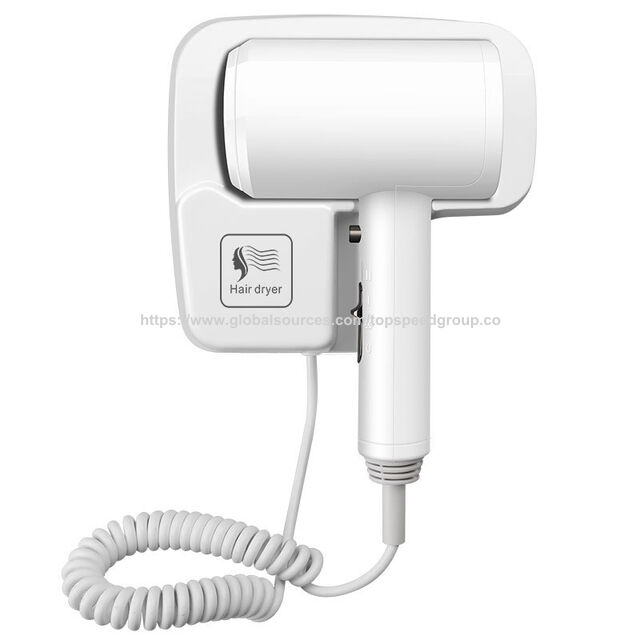 Wholesale Wall Mounted Hotel Hair Dryer Hotel Plastic Hair Dryer For Hotel Household High power hair dryer custom logo