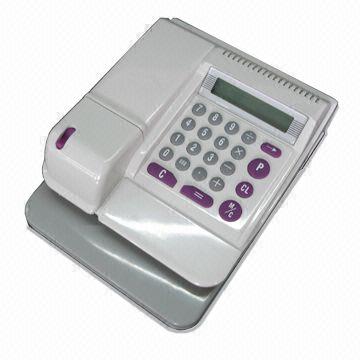 Electronic Check Writer With Built-in Five Different Currency Codes ...