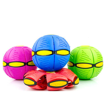 China Flying Saucer UFO Bouncing Flat Magic Ball For Kids Phlat Ball ...