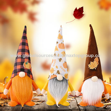 China Harvest Tiered Tray Decor Gnome Plush Doll Scandinavian Autumn ...