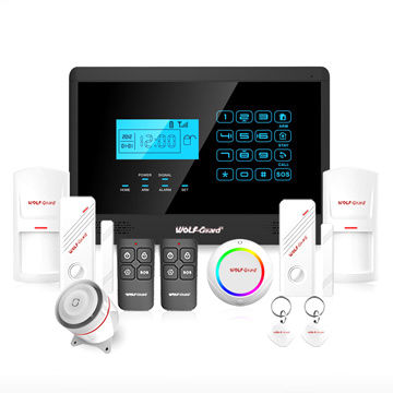 China Lcd Screen Wireless Home Alarm System Real Time From