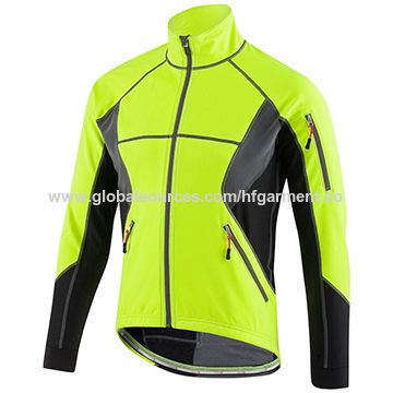 yellow cycling jacket