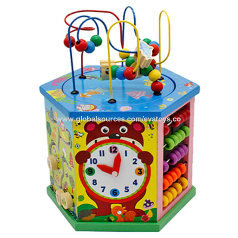 Wooden Activity Cube Baby - Home Design