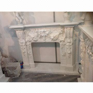 Natural Marble Stone Fireplace Mantel Measures 1300x1400x300mm
