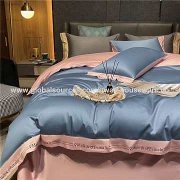 China Long Lint Cotton Bedding Sets, Queen Bed Quilt Cover Size In Cm