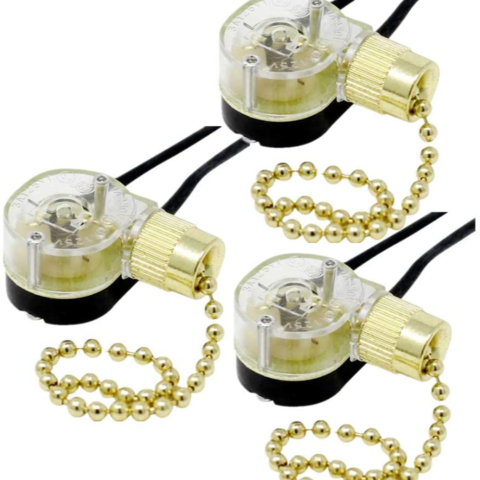 China Ceiling Fan Pull Chain Switch 3a, Chain Pull Switch Ceiling Fan