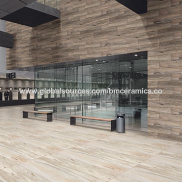 China Whole Glaze Porcelain Wooden Effect Ceramic Floor Marble Floor Tiles China