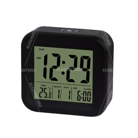 China Wholesale China Big Letter Touch Button Alarm Digital Travel Clock With Backlight On Global Sources