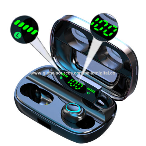 true wireless bluetooth earbuds with 1200mah charging case