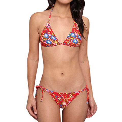flower print bikini