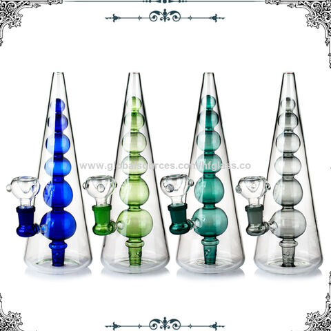 China 12 inches Glass Bong Smoking Water Pipe Perc Waterpipe Wholesale ...