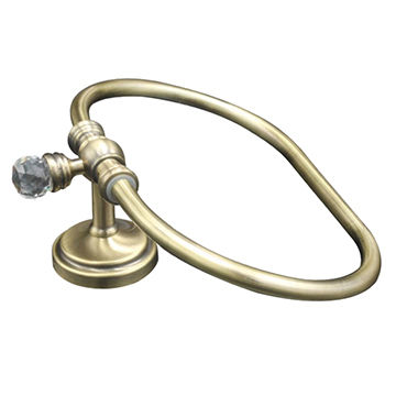 China Bathroom Accessory Bronze Crystal Towel Ring From Wenzhou