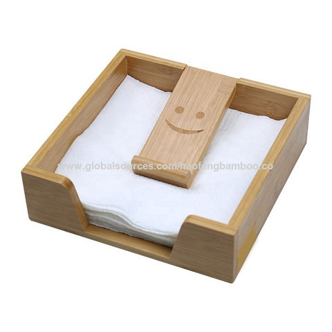 China Bamboo Tissue Storage Box Toilet, Toilet Tissue Storage Box