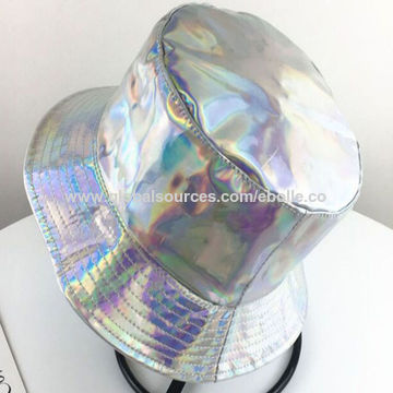 silver bucket hat