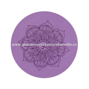 large round yoga mat