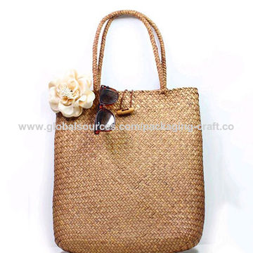 rattan beach bag