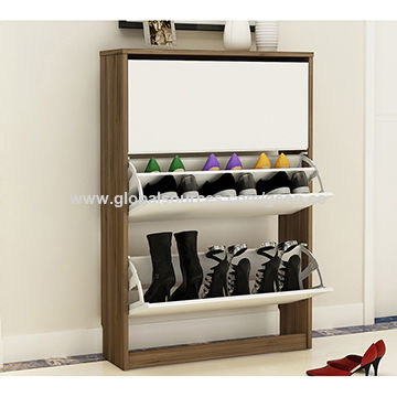 wooden shoe storage cabinet