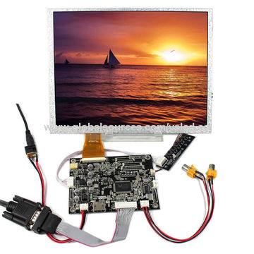 HDMI+DVI+VGA+Audio Controller Board with 8.4inch LCD Display AA084SC01 800x600