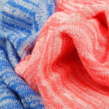 Rayon Slubbed 100/% Knit Jersey Fabric Ecofriendly tribal geometric colorful Design Semisheer Lt Weight jersey knit slub fabric by the yard