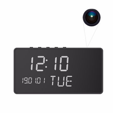 smart clock wifi camera with night vision