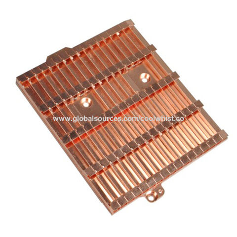 China Copper Stacked Fins Heat Sink With Soldering On Global