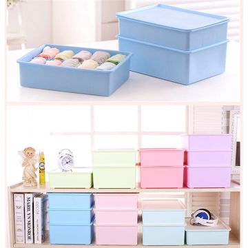 colorful storage boxes with lids