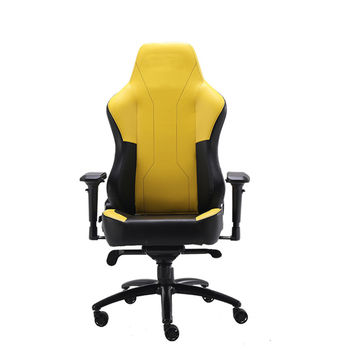 Leather Office Chair Yellow Gaming, Yellow Leather Office Chair